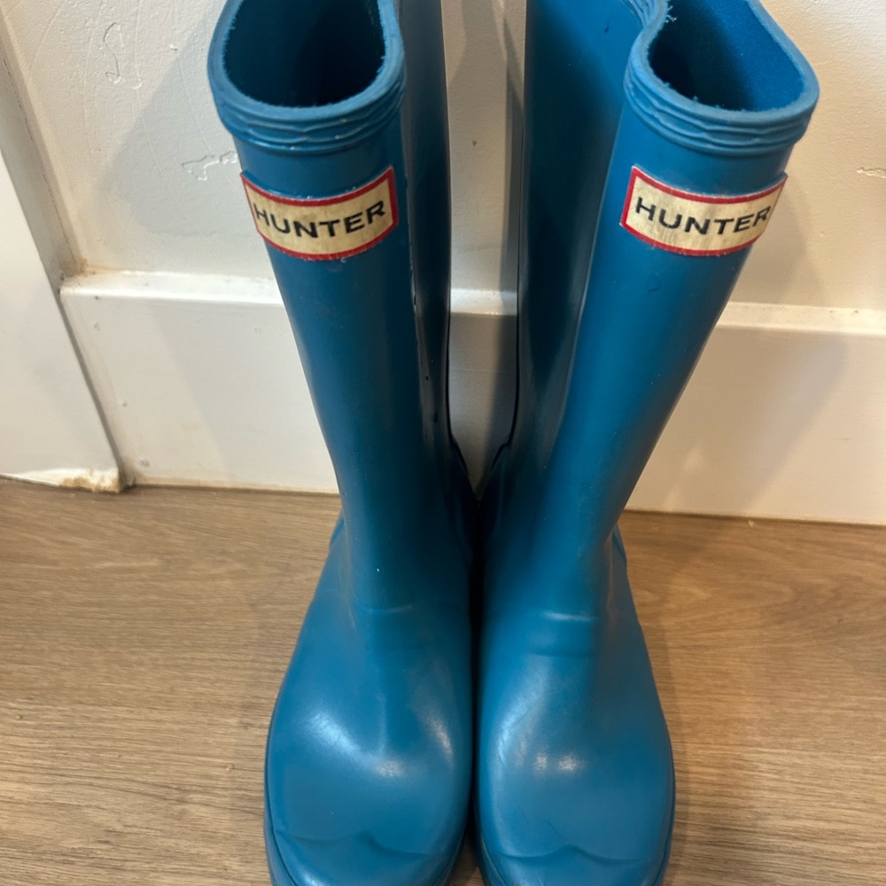 Hunter Kids Vibrant Blue Rain Boots